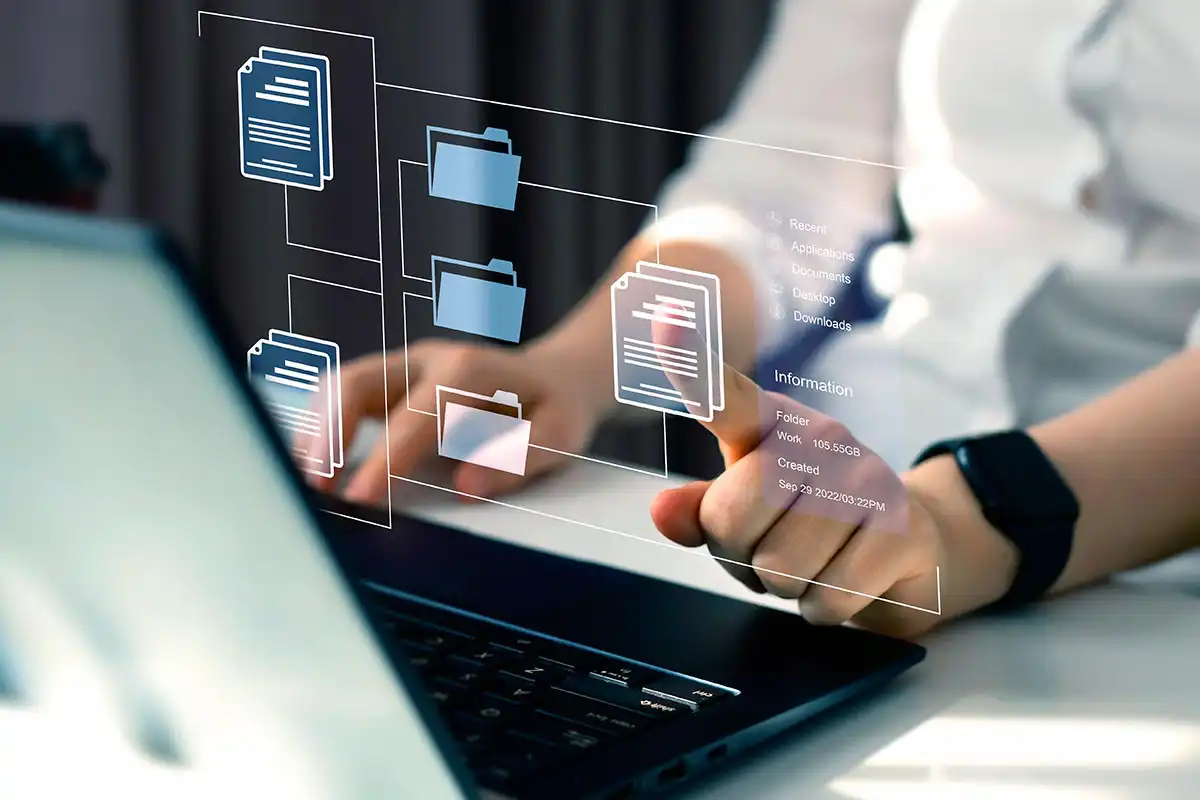 proceso de gestión de datos en una empresa