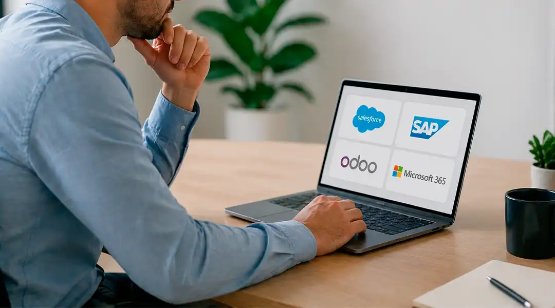 Salesforce, SAP, Odoo o Microsoft 365: software de gestión
